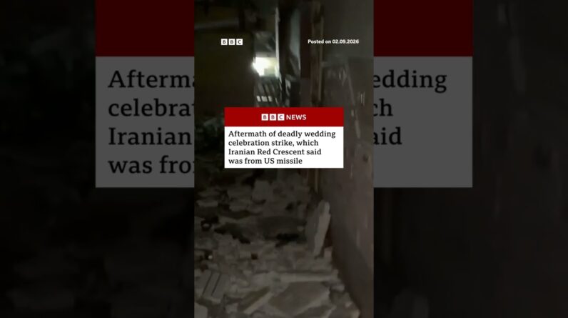 Aftermath of deadly wedding celebration strike in Iran. #Iran #US #BBCNews