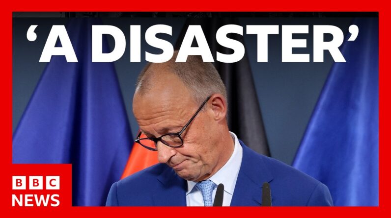 German Chancellor Merz calls state election a 'disaster' for his party but vows to stay | BBC News