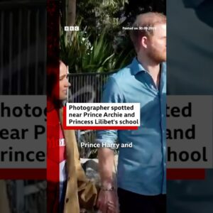 Harry and Meghan condemn 'intrusion' as men seen near children's school. #BBCNews