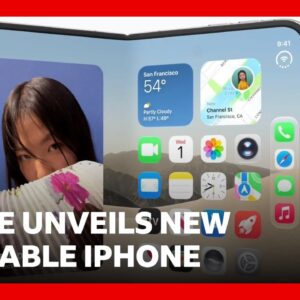 Apple unveils new £1,999 foldable iPhone | BBC News