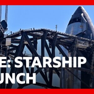 LIVE: SpaceX 'Starship' to launch in first attempt to reach Earth's orbit | BBC News