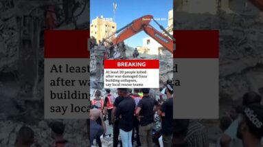 At least 20 people killed after war-damaged Gaza building collapses - local rescue teams. #BBCNews