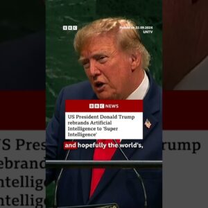 US President Donald Trump says US will rename AI as “Super Intelligence”. #BBCNews