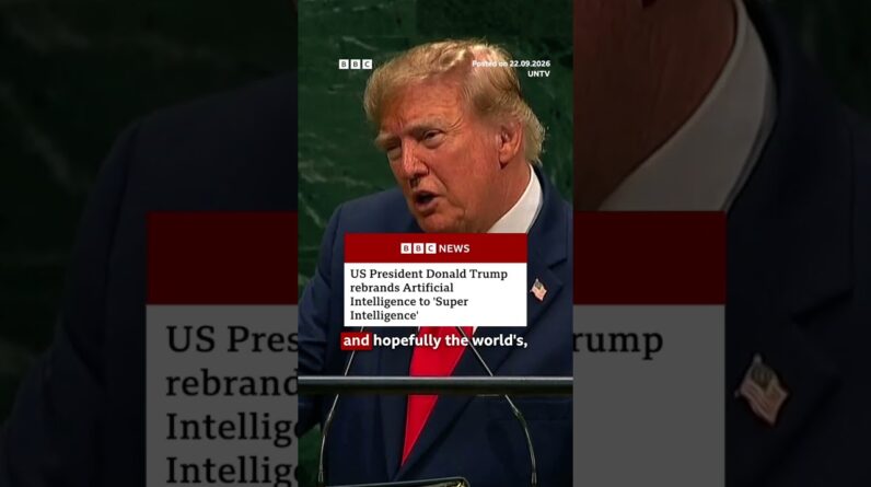 US President Donald Trump says US will rename AI as “Super Intelligence”. #BBCNews