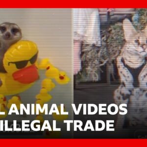 Viral exotic animal videos are fuelling illegal wildlife trade, according to charity | BBC News