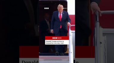 Donald Trump arrives in Ireland for two-day visit. #DonaldTrump #BBCNews