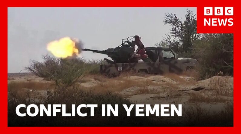 Thousands flee Yemen as Houthis and Saudi-backed forces escalate war | BBC News