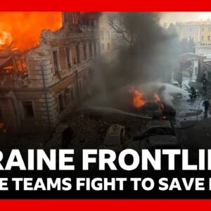 Ukraine frontline: emergency teams battle to save lives in cities under attack | BBC News