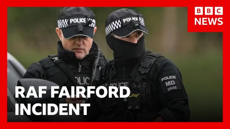 Five men arrested as counter-terror police investigate major incident near RAF Fairford | BBC News