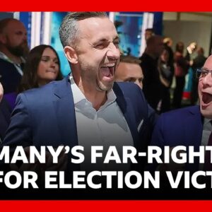 German far-right AfD party set for major victory in eastern state according to exit polls | BBC News