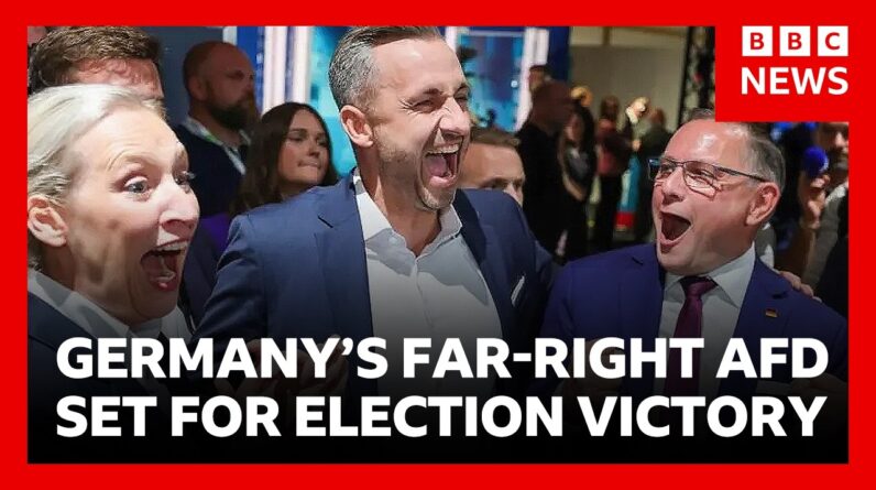 German far-right AfD party set for major victory in eastern state according to exit polls | BBC News