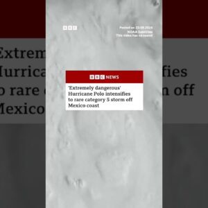 Hurricane Polo off Mexico coast intensifies to rare category 5 storm. #HurricanePolo #BBCNews