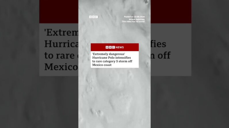 Hurricane Polo off Mexico coast intensifies to rare category 5 storm. #HurricanePolo #BBCNews