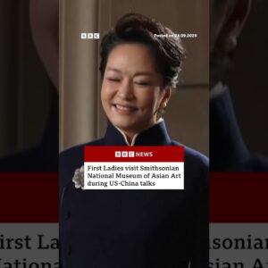First Ladies visit Smithsonian National Museum of Asian Art. #BBCNews