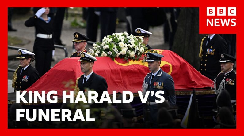 Funeral held for Norway's King Harald V in Oslo | BBC News