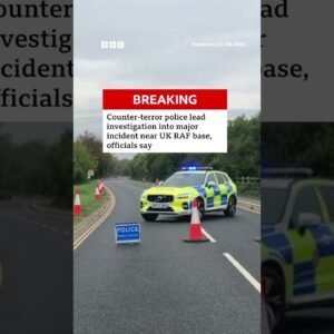 Counter-terror police leading investigation into major incident near UK RAF base. #BBCNews