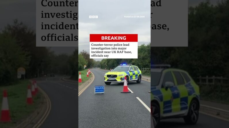 Counter-terror police leading investigation into major incident near UK RAF base. #BBCNews