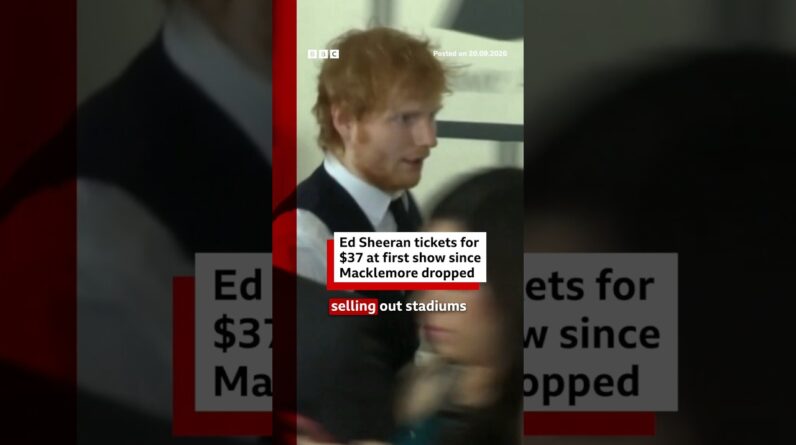 Ed Sheeran tickets for $37 at first show since Macklemore dropped. #EdSheeran #BBCNews