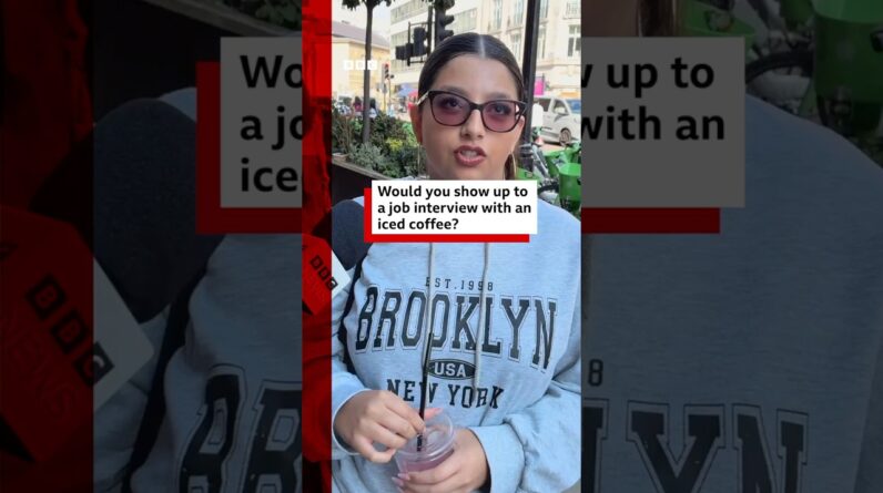 Is it acceptable to bring an iced coffee to an interview? #BBCNews
