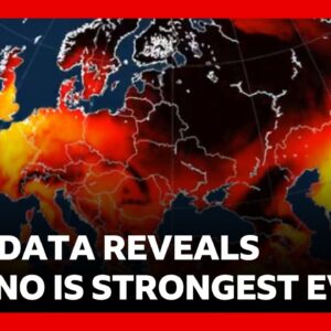 New data shows El Niño is strongest ever with major shift in global weather patterns | BBC News