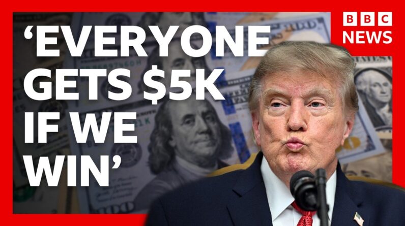 Trump just promised Americans $5,000 if Republicans win. Is that legal? | BBC News