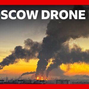 Largest attack on Moscow sees Ukraine fire hundreds of drones | BBC News