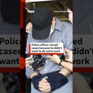 Police officer closed cases to avoid doing extra work. #SouthKorea #BBCNews