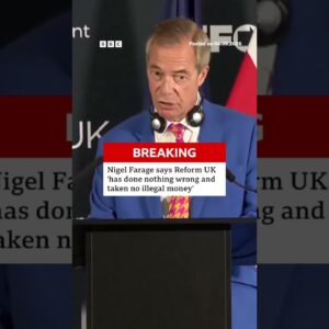Reform UK leader Nigel Farage said his party has "done nothing wrong". #BBCNews