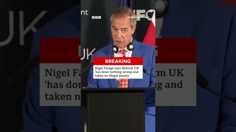 Reform UK leader Nigel Farage said his party has "done nothing wrong". #BBCNews