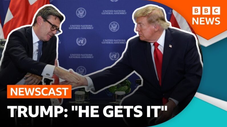 Inside UK prime minister Andy Burnham's first meeting with President Trump | BBC Newscast