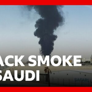 Black smoke in Saudi capital Riyadh as fighting intensifies in Yemen | BBC News