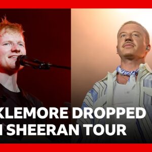 Macklemore dropped from Ed Sheeran tour after ‘Free Palestine’ speech | BBC News