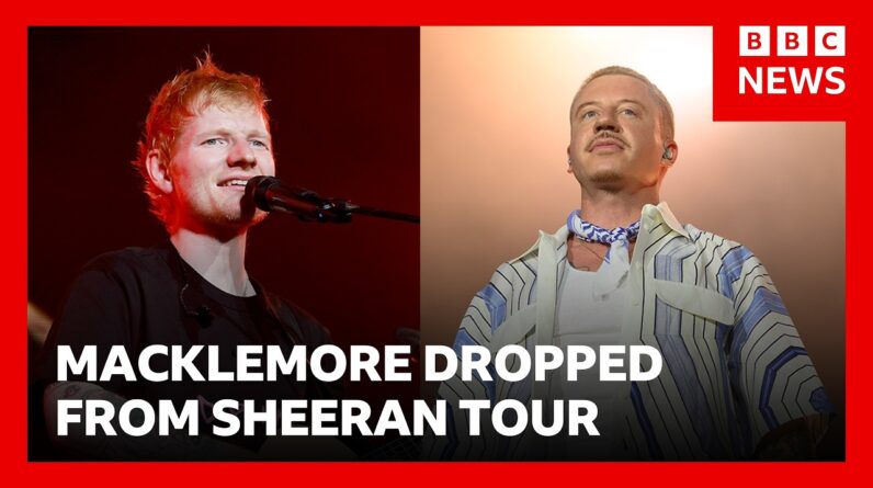 Macklemore dropped from Ed Sheeran tour after ‘Free Palestine’ speech | BBC News