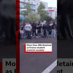 More than 400 detained as France student protests escalate. #BBCNews
