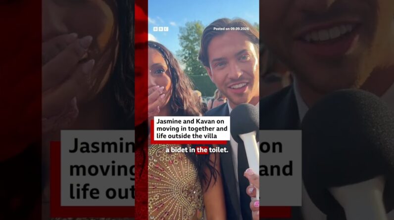 Jasmine and Kavan on moving in together and life outside the Love Island villa. #BBCNews