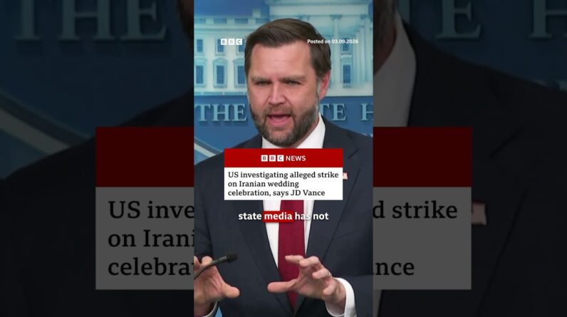 Vance says US is investigating alleged strike on Iranian wedding. #BBCNews