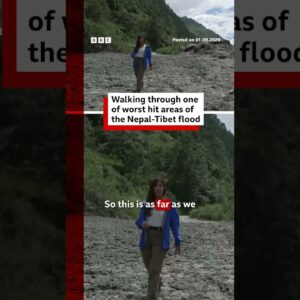 Walking through one of the worst hit areas of the Nepal-Tibet flood. #Nepal #Tibet #BBCNews