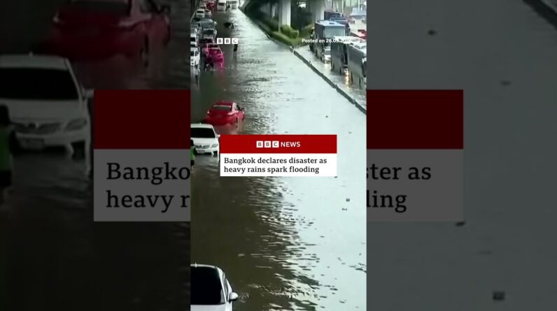 Bangkok declares disaster as heavy rains spark flooding. #Thailand #BBCNews