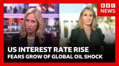 US hikes interest rates as fears grow of global oil shock over Iran War | BBC News