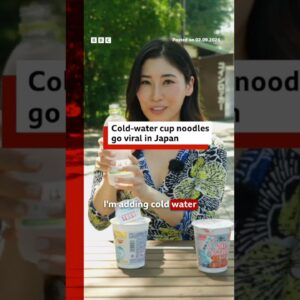 Japan's latest food trend is instant noodles made with cold water. #BBCNews