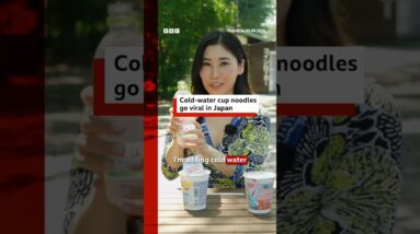 Japan's latest food trend is instant noodles made with cold water. #BBCNews