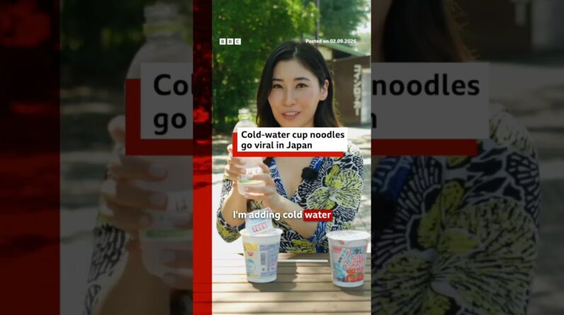 Japan's latest food trend is instant noodles made with cold water. #BBCNews