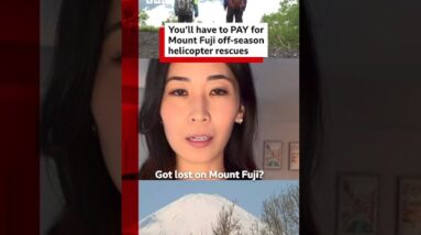 Japan to charge rescue fee on Mount Fuji during off-season. #MountFuji #Japan #BBCNews