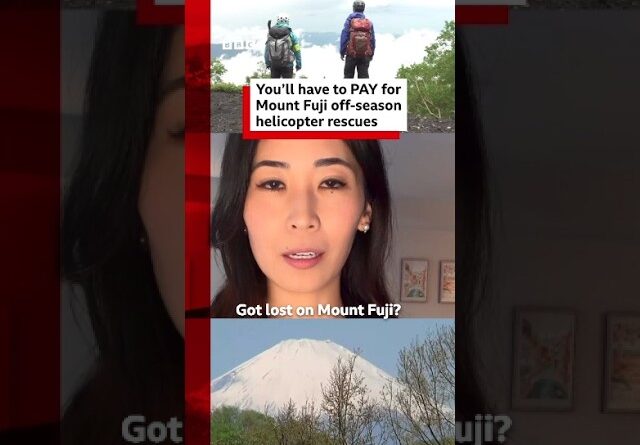 Japan to charge rescue fee on Mount Fuji during off-season. #MountFuji #Japan #BBCNews