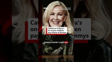Catherine O'Hara’s on-screen children pay tribute to the late actress. #BBCNews