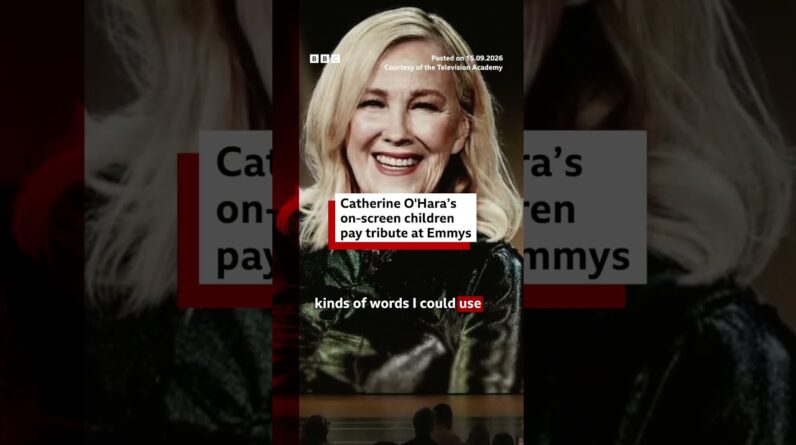Catherine O'Hara’s on-screen children pay tribute to the late actress. #BBCNews