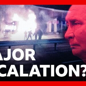 Russia struck near the Polish border. Is it a warning shot? | BBC News