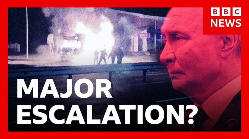 Russia struck near the Polish border. Is it a warning shot? | BBC News