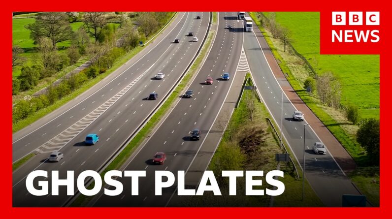 Thousands of illegal 'ghost plates' on cars revealed by new cameras | BBC News