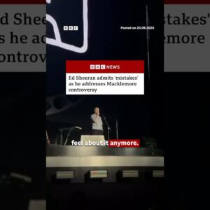 Ed Sheeran admits 'mistakes' as he addresses Macklemore controversy. #BBCNews
